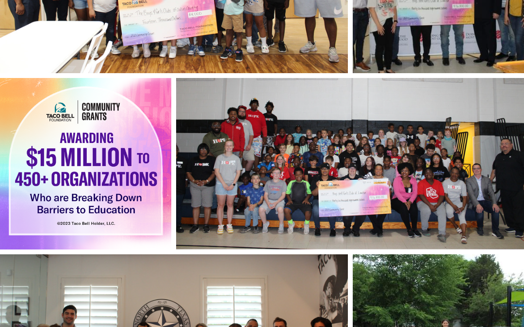 North Texas Bells helped provide 3 local community partners with grants through The Taco Bell Foundation